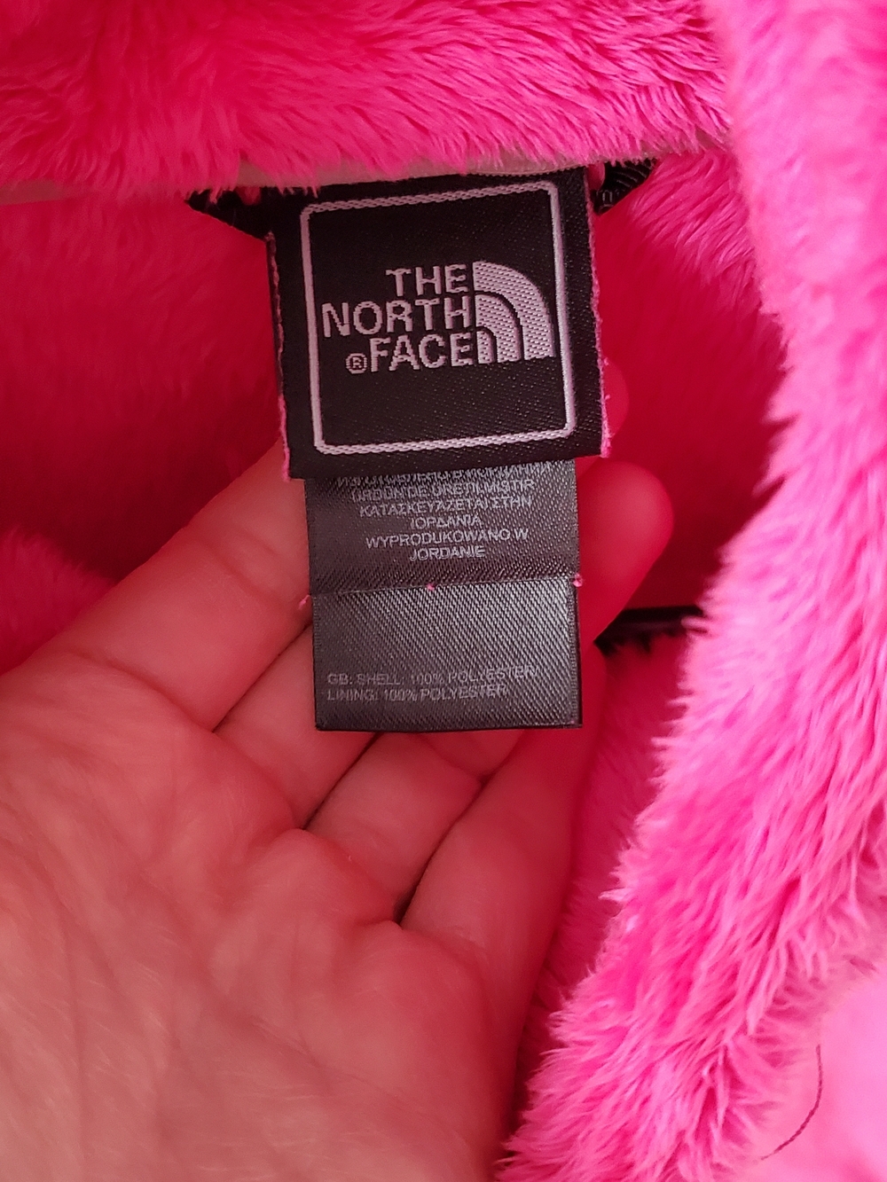 The North Face Pink Fuzzy Full-Zip Jacket - Picture 3 of 4